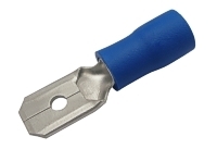 Konektor faston 6.3mm, vodič 1.5-2.5mm  modrý