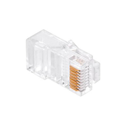 Konektor RJ45 8p-8c (drát) průchozí CAT.5E TEL0071