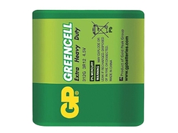 Baterie 3R12 (4.5V-plochá)GP Greencell 1ks / shrink