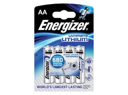 Baterie lithiová AA R6 1,5V ENERGIZER Ultimate 4ks / blistr