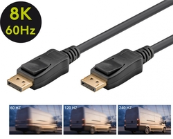 Kabel Display Port DP - DP 1.4 8K 60Hz Goobay 1m