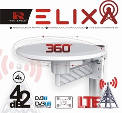 Antena Red Eagle ELIXA 360 DOOKÓLNA DVB-T2 42dB