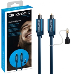 Optický kabel CICKTRONIC Toslink + ad. Jack 5m