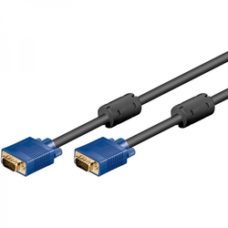 Goobay M/M Gold VGA kabel modrý - 1,8m