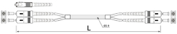 LWL SC-SC OM2 DUPLEX propojovací kabel z optických vláken 5m