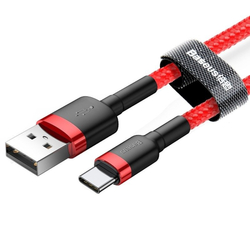 Baseus Cafule kabel USB-C 3A 1m (červený)