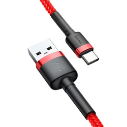 Baseus Cafule kabel USB-C 3A 1m (červený)