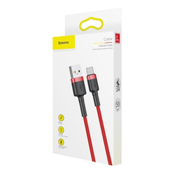 Baseus Cafule kabel USB-C 3A 1m (červený)