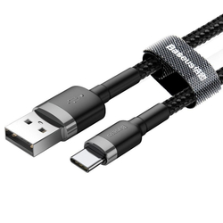 Baseus Cafule kabel USB-C 2A 2m (šedo-černý)