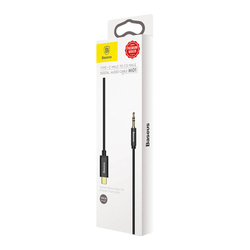 Baseus Yiven Audio kabel USB-C na mini jack 3,5 mm, 1,2 m - černý