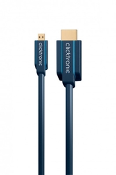 Kabel HDMI/HDMI Micro CLICKTRONIC HD/4K/3D TV 1m