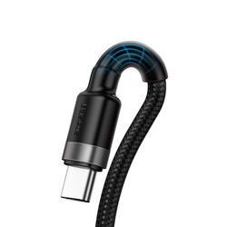 Baseus Cafule USB-C kabel Huawei SuperCharge, QC 3.0, 5A 1m (černý šedý)