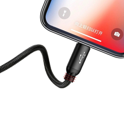 Kabel Baseus 3v1 USB-C / Lightning / Micro 3,5A 0,3m - černý