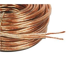 2x1.00mm dvojlinka CU, 17AWG, průhledná