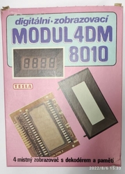 4DM8010 4 místný zobrazovač s dekodérem a pamětí