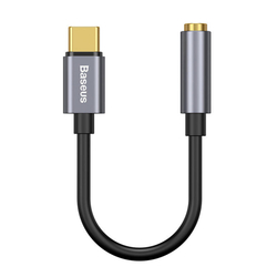 audio adaptér Baseus L54 USB-C mini jack 3,5 mm - černo-šedý