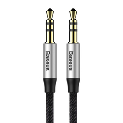 Baseus Yiven Audio kabel 3,5 samec Audio M30 1,5 m - stříbrno-šedý