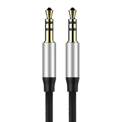 Baseus Yiven Audio kabel 3,5 samec Audio M30 1,5 m - stříbrno-šedý