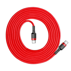 Baseus Cafule PD2.0 60W bleskové nabíjení USB pro kabel typu C (20V 3A) 2m Red