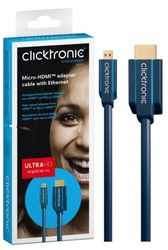 CICKTRONIC HDMI - micro HDMI 2.0 4K 60Hz kabel 3m