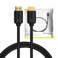 Baseus 2x kabel HDMI 2.0 4K 60Hz, 3D, HDR, 18 Gb/s, 1 m (černý)