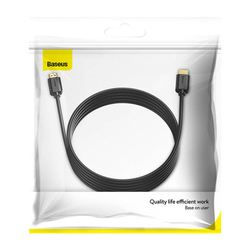 Baseus 2x kabel HDMI 2.0 4K 60Hz, 3D, HDR, 18Gbps, 5m - černý