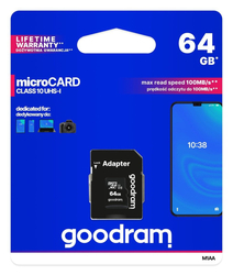 Paměťová karta Goodram microSD 64GB (M1AA-0640R12)