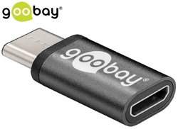 Adaptér Goobay USB-C na microUSB 2.0 ČERNÝ