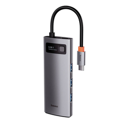 Adaptér 5v1 Baseus Hub USB-C na 3x USB 3.0 + HDMI + USB-C PD