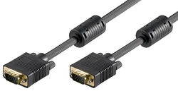 Goobay M/M Gold VGA kabel černý - 5m