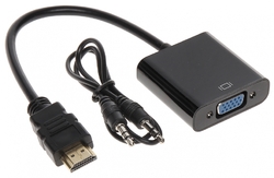 HDMI na VGA + audio převodník SPH-VA02 Black