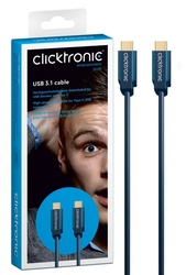 CICKTRONIC USB-C - USB-C 3.2 Gen1 kabel 1m