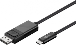 Goobay USB-C 3.1 - Display Port kabel 1,2 m černý