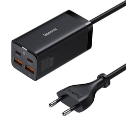 Baseus GaN3 Pro nástěnná nabíječka 2xUSB-C + 2xUSB, 100W (černá)