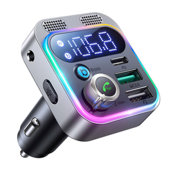 FM vysílač pro Joyroom JR-CL16, USB + USB-C, 48 W (černý)