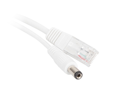 PoE RJ-45 2,1/5,5 mm kroucený napájecí adaptér