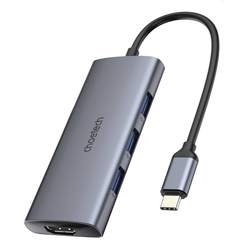 Adaptér 7w1 Choetech HUB-M19 USB-C (silver)