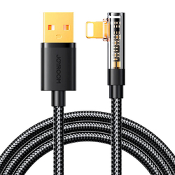 Úhlový kabel k USB-A / Lightning / 1,2 m Joyroom S-UL012A6 (černý)