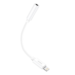 Audiokabel 3,5mm jack k iPhonu Foneng BM20 (bílý)