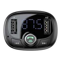 Vysílač FM Baseus T-typed S-09 Bluetooth (černý)