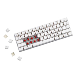 Bezdrátová mechanická klávesnice Motospeed SK62 White (červený spínač)