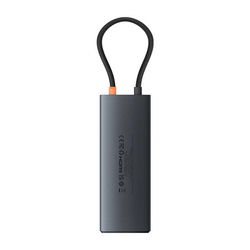 Adaptér Hub 10v1 Baseus USB-C - 2xHDMI, 3xUSB-A, USB-C, RJ45, SD/TF, PD (černý)