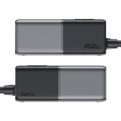 Stolní napájecí lišta Acefast Z2, GaN, 3xUSB-C, 2xUSB-A, 75 W (černá)