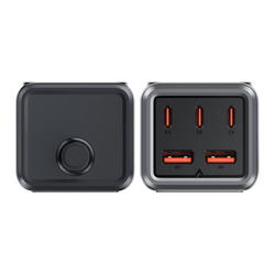 Stolní napájecí lišta Acefast Z2, GaN, 3xUSB-C, 2xUSB-A, 75 W (černá)