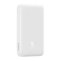 Magnetická mini powerbanka Baseus 5000mAh, USB-C 20W (bílá)