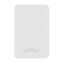 Magnetická mini powerbanka Baseus 5000mAh, USB-C 20W (bílá)