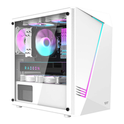 Computer case Aigo AL390 + RGB fan (white)