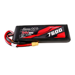 Akumulátor Gens ace G-Tech 7600mAh 7,4V 60C 2S2P Lipo baterie PC mat