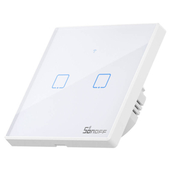 Dotykový spínač osvětlení WiFi + RF 433 Sonoff T2 EU TX (2-kanálový)