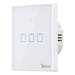 Dotykový spínač WiFi + RF 433 Sonoff T2 EU TX (3 kanály)